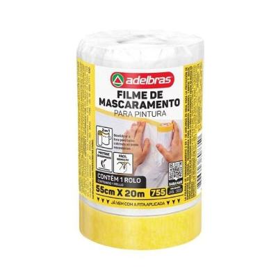Filme de Mascaramento para Pintura 0,55x20m 755 Proteção de Superfícies Adelbras
