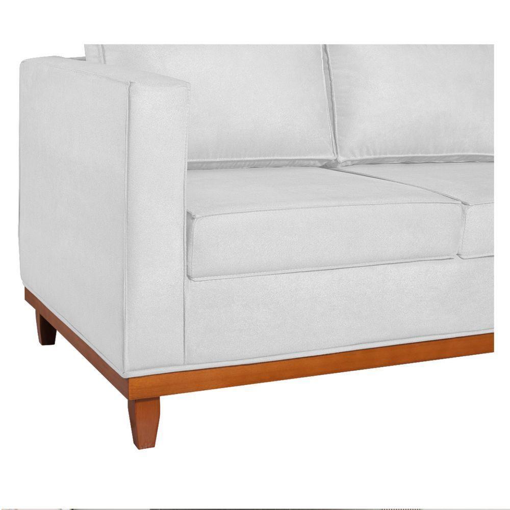 Sofá 2 E 3 Lugares Europa 180 Cm Estilo Conforto E Elegância Corano - Amarena Móveis Branco - 10