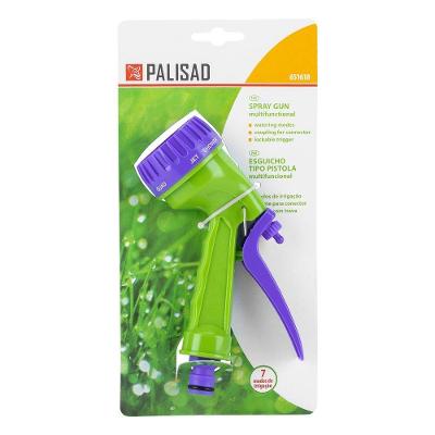 Esguicho Tipo Pistola 651618 para Jardim com 7 Jatos Ajustáveis Verde Palisad
