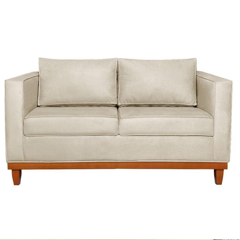 Sofá 2 E 3 Lugares Europa 180 Cm Estilo Conforto E Elegância Corano - Amarena Móveis Bege - 5