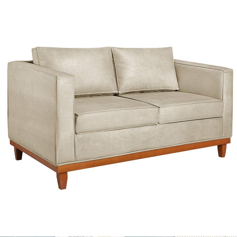 Sofá 2 E 3 Lugares Europa 180 Cm Estilo Conforto E Elegância Corano - Amarena Móveis Bege - 7