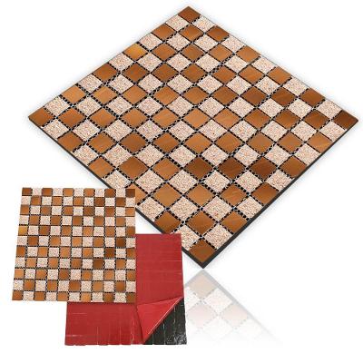 Pastilha de Vidro Adesiva BSL3856 Autocolante Dourado AB Mídia