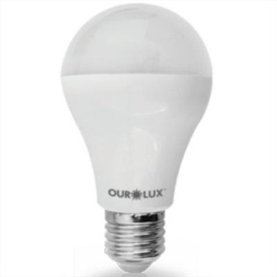 Lâmpada LED Controled 3 Tons de Luz 6500K 9W Bivolt Branco Ourolux