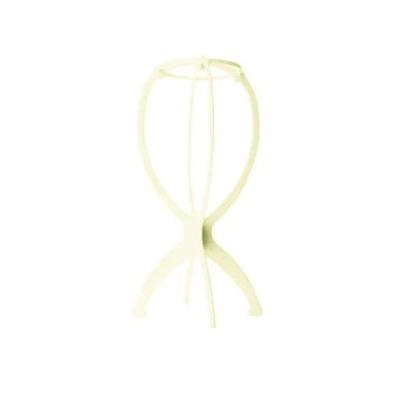 Kit 5 Suporte para Peruca Dobrável Plástico para Secagem e Organização de Wigs Amarelo OEM