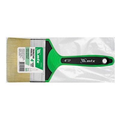 Trincha Pincel 4 Multiuso para Pintura Cerdas Sintéticas Cabo 2 Componentes Vermelho MTX