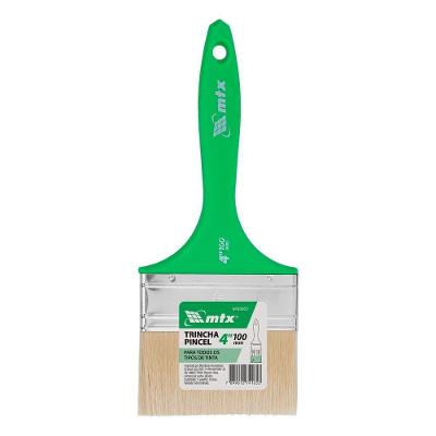 Trincha 4'' para Pintura Multiuso Cerdas Sintéticas Vermelho Mtx