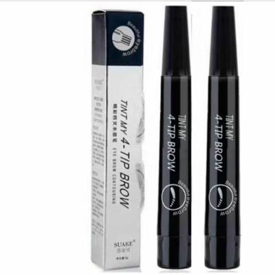 Caneta para Preenchimento de Barba 24horas Resistente ao Suor 2 Unidades Preto OEM