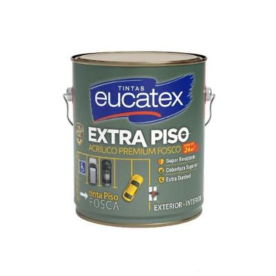 Tinta Acrílica para Piso Tinta Extra Piso Branco Galão 3,6L Eucatex