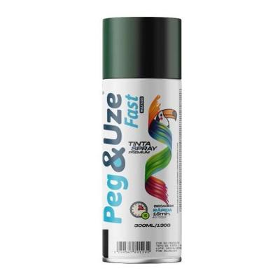 Spray de Pintura Peg & Uze Uso Geral para Plástico Verde Escuro Chesiquímica