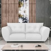 Sofá 2 Lugares Tulipa Suede - Amarena Móveis Branco - 1