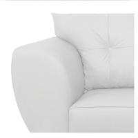 Sofá 2 Lugares Tulipa Suede - Amarena Móveis Branco - 3