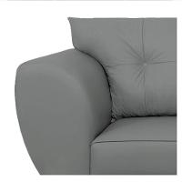 Sofá 2 Lugares Tulipa Suede - Amarena Móveis Cinza - 3