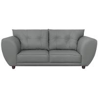 Sofá 2 Lugares Tulipa Suede - Amarena Móveis Cinza