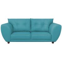 Sofá 2 Lugares Tulipa Suede - Amarena Móveis Azul Turquesa