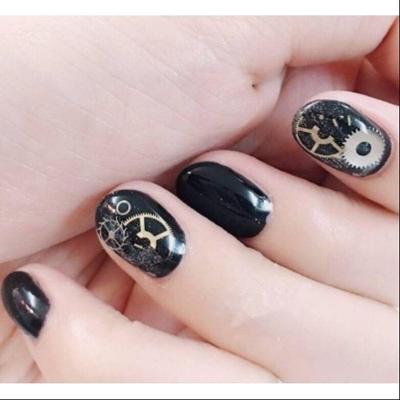 Kit para Decoração de Unha Kit Engrenagem Nail Encapsulada Art Alongamento Metalizado OEM
