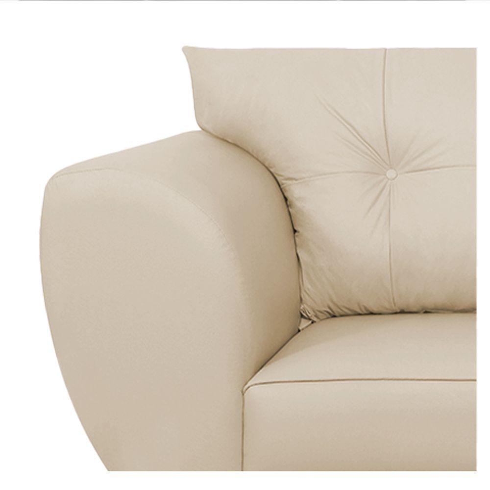 Sofá 2 Lugares Tulipa Suede - Amarena Móveis Bege - 3