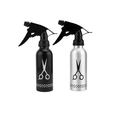 Kit Borrifador de Água para Cabelo Alumínio 200ML Decorado com Regulagem de Jatos Pente e Tesoura