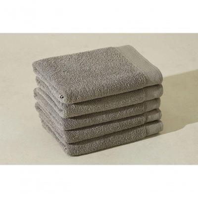 Kit 5 Toalhas de Banho Banhão Eleganz 75x150cm 100% Algodão Felpudas Variadas Gris LM Peter