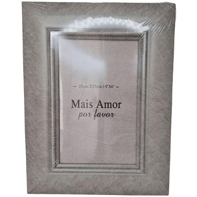 Porta-retrato DV80434 para Foto 10X15CM com Design Clean e Elegante Amadeirado