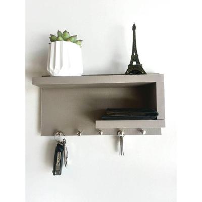 Porta Chaves em Mdf Organizador para Casa Enviado Montado Cinza Gianduia OEM