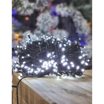 Pisca Pisca Natalino Cordão 100 Leds 10M 110V Fio Verde Branco para Uso em Tomada OEM