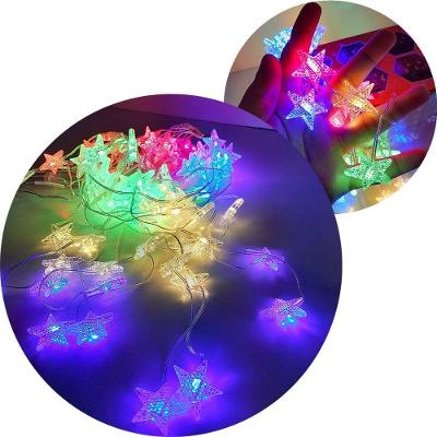 Pisca Cortina de Natal Estrelinhas Enfeite 80 LED 3x1m Bivolt para Decoração Colorido Branco