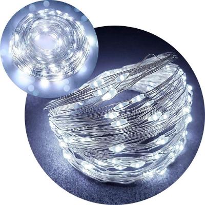 Pisca Cordão de Natal Luzes 800 Lâmpadas LED Brilho Intenso Fio Flexível Branco