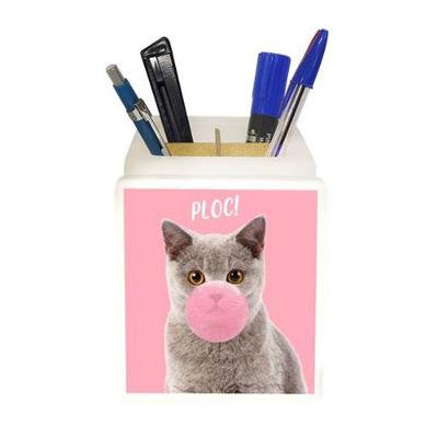Organizador de Mesa Cat Ploc Ploc Tpc Iluminado com Ponto de LED para Decoração e Organização