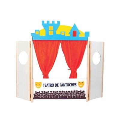 Teatro de Fantoches Educativo 86x62x5cm para Desenvolvimento Infantil Sonho de Criança