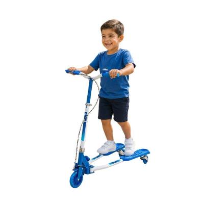 Patinete Infantil Dobrável de 3 Rodas com Sistema Abre e Fecha Azul Unitoys