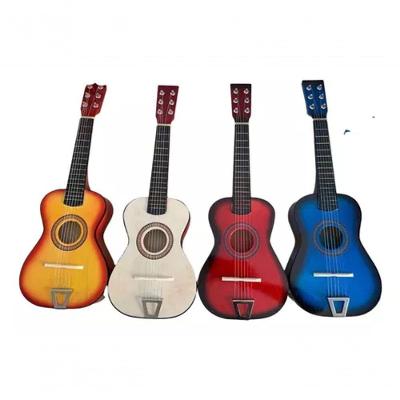 Mini Violão Infantil em Madeira Acústico com 6 Cordas para Iniciantes Brinquedo Musical
