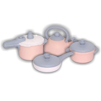 Kit de Panelas Infantil Baby Gourmet com Panela de Pressão e Chaleira Tons Pastel Mercotoys
