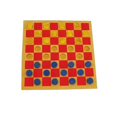 Jogo de Damas em MDF 24 Peças Tabuleiro 200x200MM Sonho de Criança