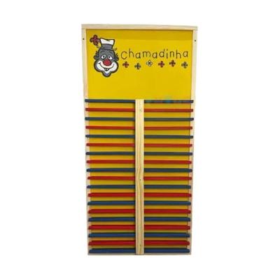 Brinquedo Educativo Chamadinha 36 Nomes 95x45cm MDF Sonho de Criança
