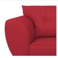 Sofá 2 Lugares Tulipa Suede - Amarena Móveis Vermelho - 3