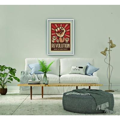Quadro Decorativo Revolution Retangular 20X30 Branco para Decoração Vintage