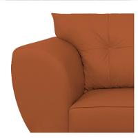 Sofá 2 Lugares Tulipa Suede - Amarena Móveis Terracota - 3