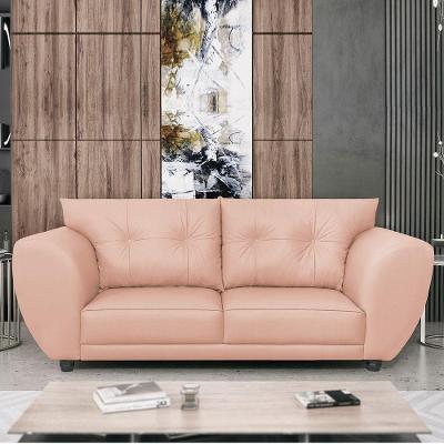 Sofá 2 Lugares Tulipa Suede - Amarena Móveis Rosê
