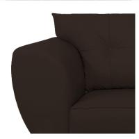 Sofá 2 Lugares Tulipa Sintético - Amarena Móveis Marrom - 5