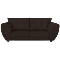 Sofá 2 Lugares Tulipa Sintético - Amarena Móveis Marrom - 6