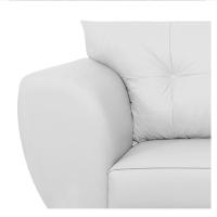 Sofá 2 Lugares Tulipa Sintético - Amarena Móveis Branco - 3