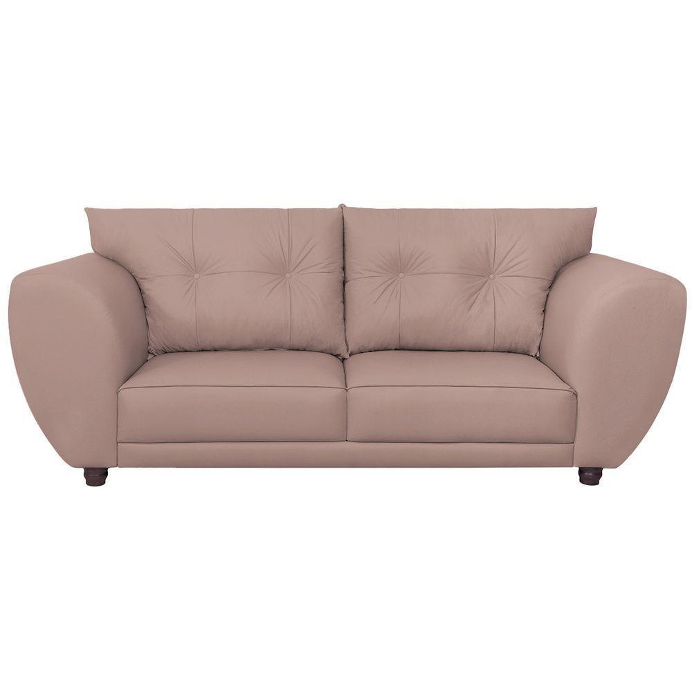 Sofá 2 Lugares Tulipa Linho Rosê - 5