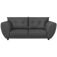 Sofá 2 Lugares Tulipa Linho Cinza Escuro - 5