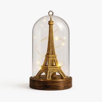 Luminária de Mesa Torre Abajur Led Eiffel Mesa Paris Miniatura para Decoração Preto Multicoisa