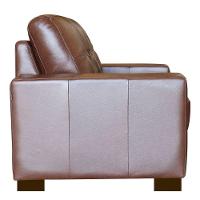 Sofá 2 Lugares Sala de Estar 150cm Milão Couro Caramelo Gran Belo - 5