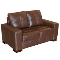 Sofá 2 Lugares Sala de Estar 150cm Milão Couro Caramelo Gran Belo - 6