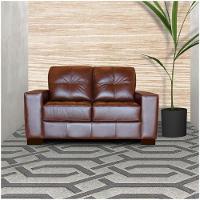 Sofá 2 Lugares Sala de Estar 150cm Milão Couro Caramelo Gran Belo - 7