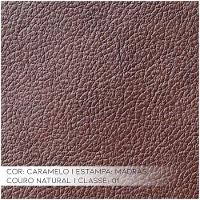 Sofá 2 Lugares Sala de Estar 150cm Milão Couro Caramelo Gran Belo - 10