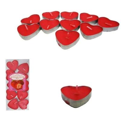 Vela Decorativa Vela Coração Perfumada-Flutuante Kit 10un Velas Namorados com 10 Unidades Flutuante