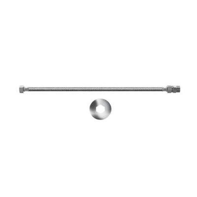 Engate Flexível Hidráulico Inox com Tubo Interno em Borracha EPDM 40cm Conexão 1-2 Pádova